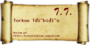 Torkos Tóbiás névjegykártya